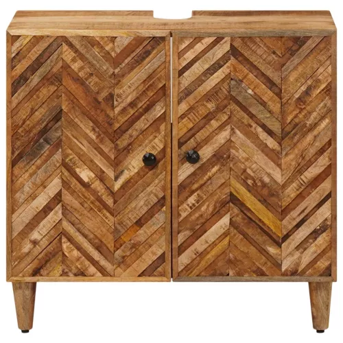  Mosdókagyló szekrény Barna 62 x 33 x 58 cm Tömör Mangófát