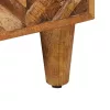  Tároló szekrények Barna 60 x 33,5 x 100 cm Tömör Mangófát