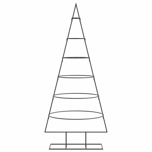  fekete fém karácsonyfa dekorációhoz 150 cm
