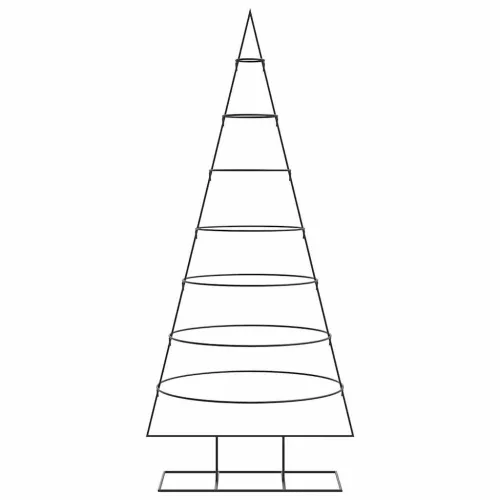  fekete fém karácsonyfa dekorációhoz 180 cm