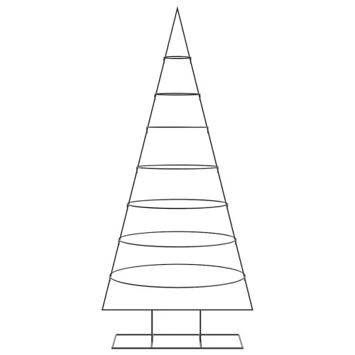  fekete fém karácsonyfa dekorációhoz 210 cm