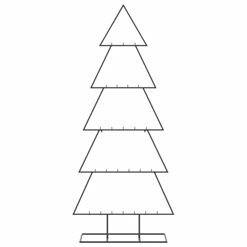  fekete fém karácsonyfa dekorációhoz 150 cm