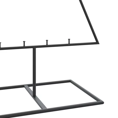  fekete fém karácsonyfa dekorációhoz 150 cm