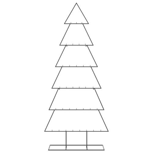  fekete fém karácsonyfa dekorációhoz 180 cm