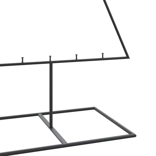  fekete fém karácsonyfa dekorációhoz 180 cm