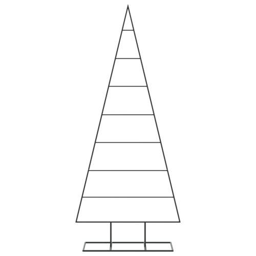  fekete fém karácsonyfa dekorációhoz 150 cm