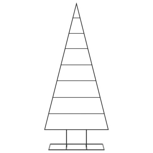  fekete fém karácsonyfa dekorációhoz 180 cm