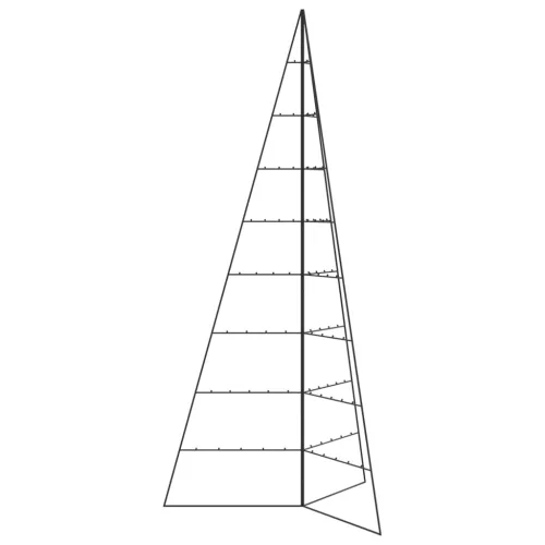  fekete fém karácsonyfa dekorációhoz 210 cm