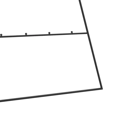  fekete fém karácsonyfa dekorációhoz 210 cm
