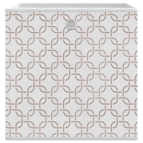  10db krém nem szőtt szövet összecsukható tárolódoboz 32x32x32cm