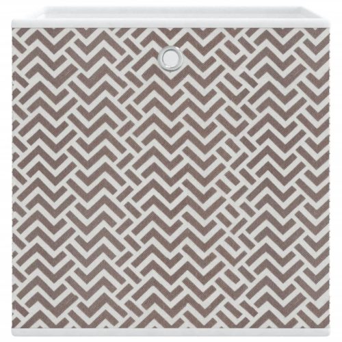  4db barna nem szőtt szövet összecsukható tárolódoboz 32x32x32cm