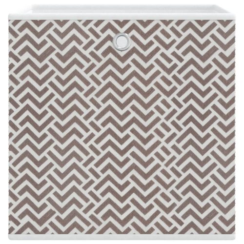  10db barna nemszőtt szövet összecsukható tárolódoboz 32x32x32cm