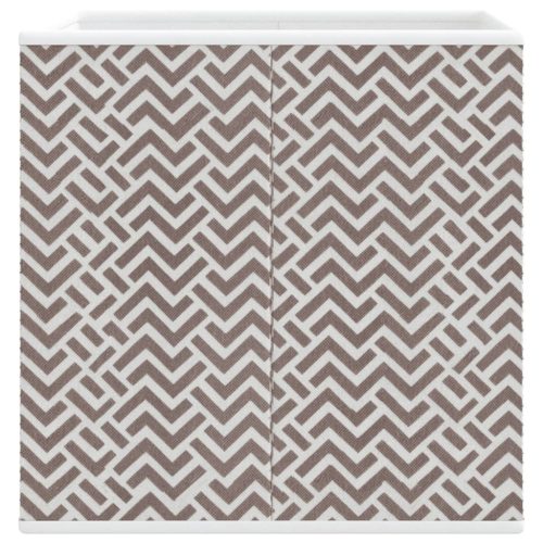  10db barna nemszőtt szövet összecsukható tárolódoboz 32x32x32cm