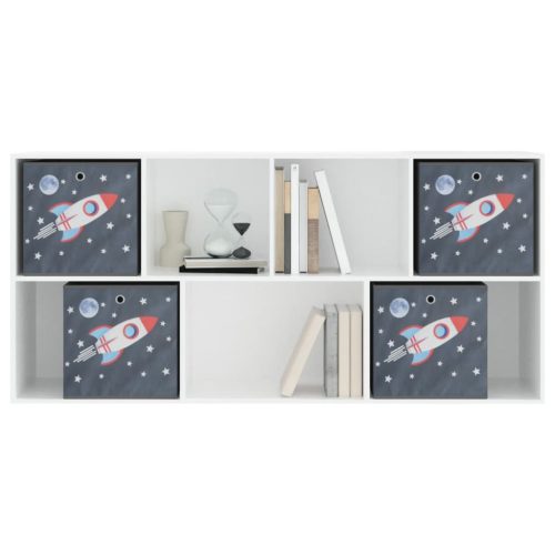  4db szürke nemszőtt szövet összecsukható tárolódoboz 32x32x32cm