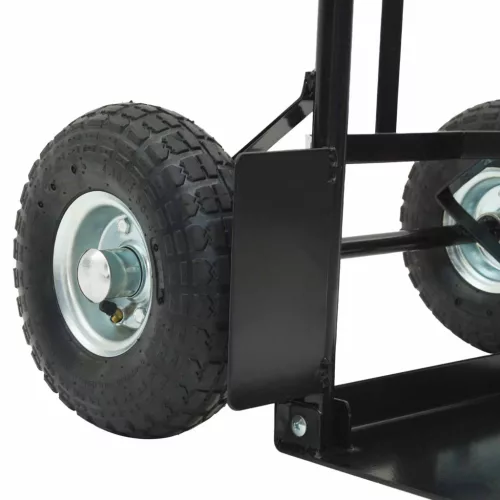  Kézikocsi Fekete és piros 57 x 46 x 113 cm Acél