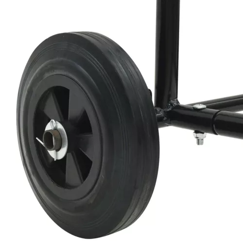  Kézikocsi Fekete és piros 49 x 49 x 101 cm Acél