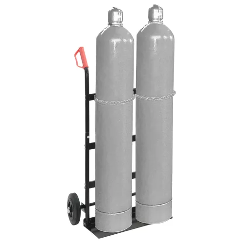  Kézikocsi Fekete és piros 63 x 43,5 x 110 cm Acél