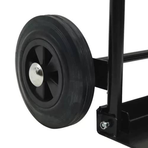  Kézikocsi Fekete és piros 63 x 43,5 x 110 cm Acél