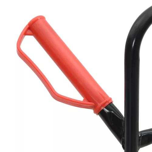  Kézikocsi Fekete és piros 64.5 x 49.5 x 114 cm Acél