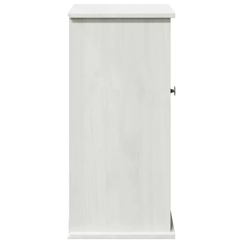  Fali Fürdőszoba Szekrény Fehér 37 x 34 x 71.5 cm Tömör fenyőfa
