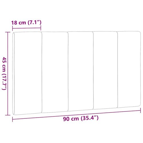 krémszínű szövet fejtámla párna 90 cm