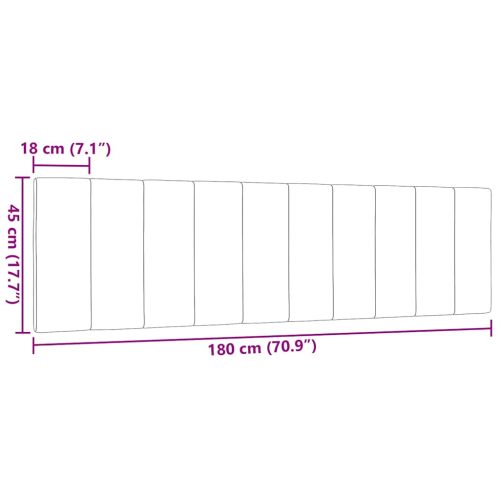  krémszínű szövet fejtámla párna 180 cm