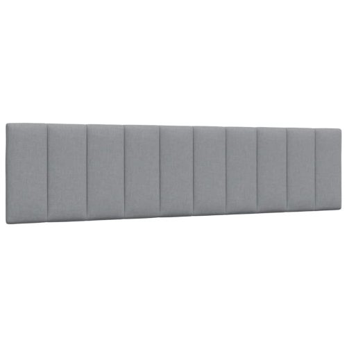  világosszürke szövet fejtámla párna 200 cm