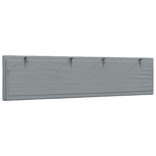  világosszürke szövet fejtámla párna 200 cm