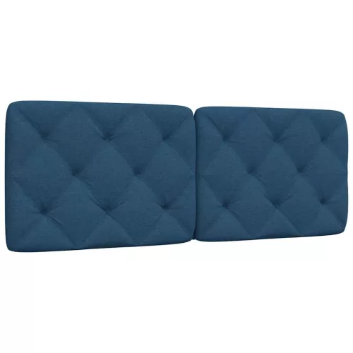  kék szövet fejtámla párna 140 cm