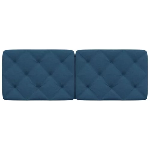  kék szövet fejtámla párna 140 cm