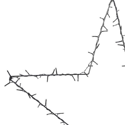  meleg fehér karácsonyi fények csillag sziluett 115 LED