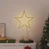  meleg fehér karácsonyi fények csillag sziluett 80 LED