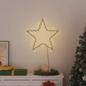  meleg fehér karácsonyi fények csillag sziluett 80 LED