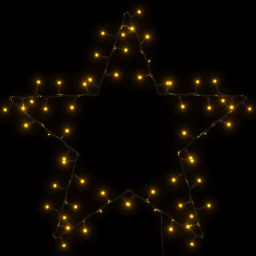  meleg fehér karácsonyi fények csillag sziluett 80 LED