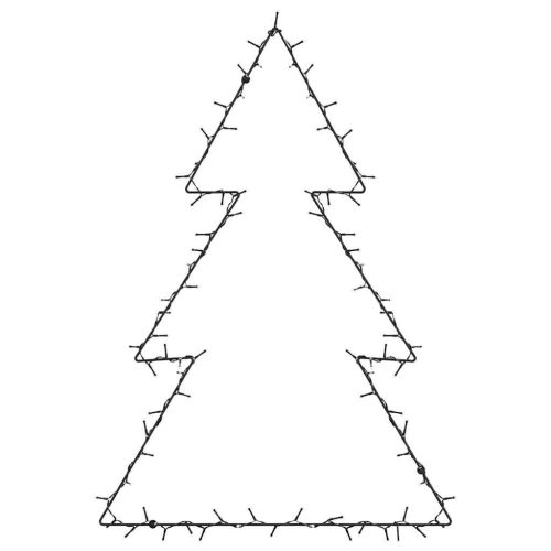  meleg fehér karácsonyi fények karácsonyfa sziluett 115 LED