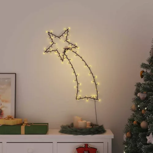  meleg fehér karácsonyi fények Shooting Star sziluett 115 LED