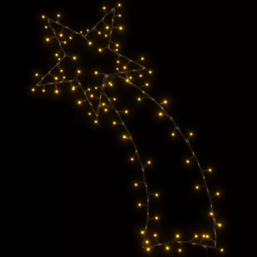  meleg fehér karácsonyi fények Shooting Star sziluett 115 LED