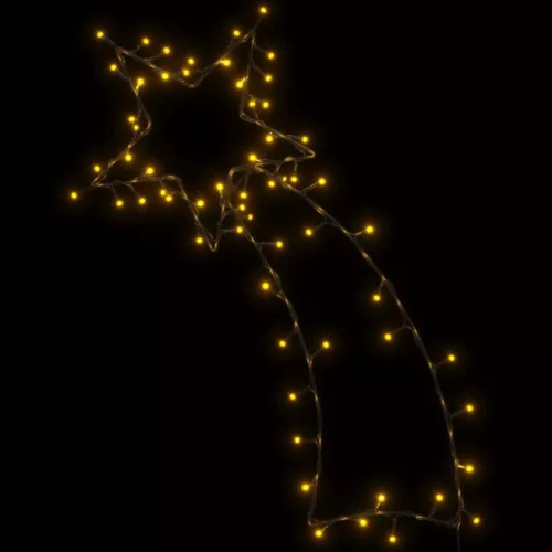  meleg fehér karácsonyi fények Shooting Star sziluett 80 LED