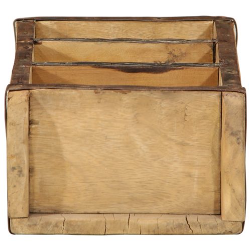  Tálcák 4 db 30x14x9 cm Szilárd Fa Újrahasznosított