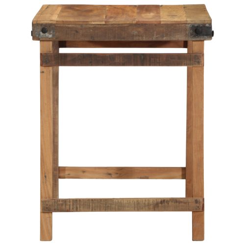  Étkezőasztal 55x60x76 cm Tömör Fa Újrahasznosított