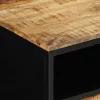  Dohányzóasztal 90x50x40 cm Tömör Fa Durva Mangó