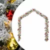  zöld PVC karácsonyi füzér gömbökkel és LED-ekkel 20 m