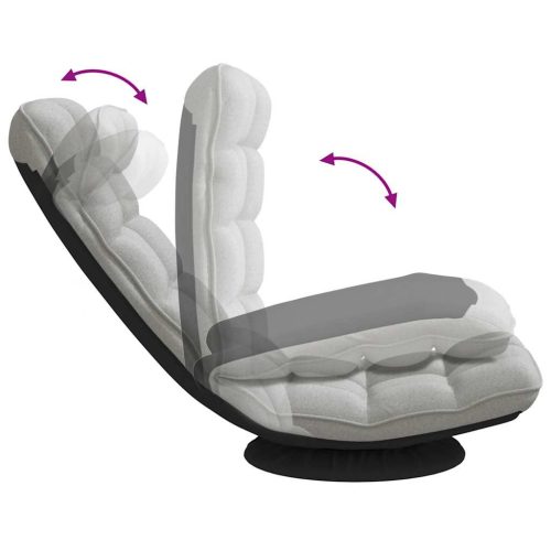  felhőszürke szövet forgó padlószék 70x51x79 cm