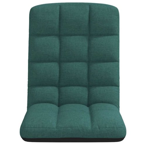  sötétzöld szövet összecsukható padlószék 71x51x62 cm