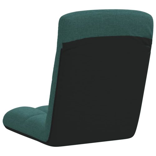  sötétzöld szövet összecsukható padlószék 71x51x62 cm