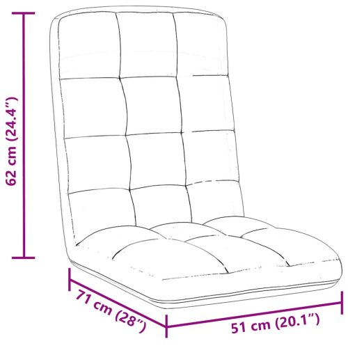  sötétzöld szövet összecsukható padlószék 71x51x62 cm