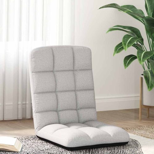  felhőszürke szövet összecsukható padlószék 71x51x62 cm