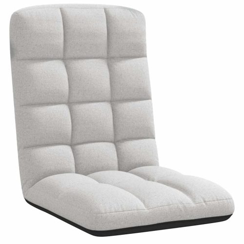  felhőszürke szövet összecsukható padlószék 71x51x62 cm