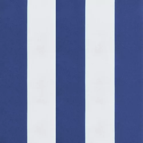  kék és fehér oxford-szövet összecsukható napozóágy 175x54x8,5cm