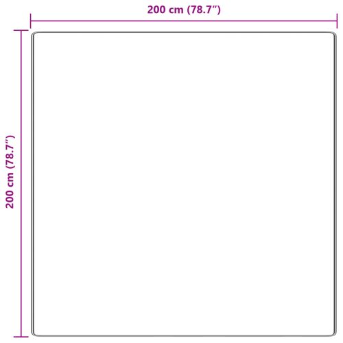  Shaggy Szőnyeg Latex Hátlappal Sötétszürke 200x200 cm